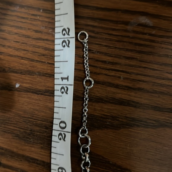 Banana Republic Turquoise Tone & Rhinestone Necklace with tag - Picture 8 of 9